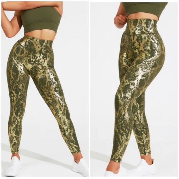BuffBunny Rebel Leggings V2 Olive/Gold viper L - Picture 1 of 8